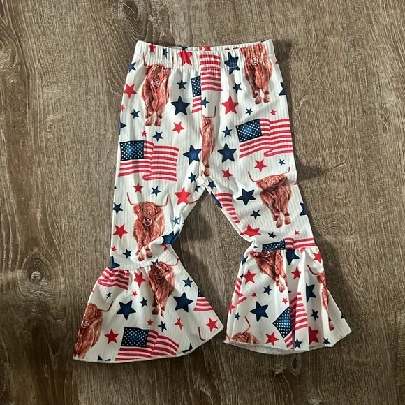 Americana NWOT Peplum Set 100% Cotton size 90/3T - Picture 3 of 5